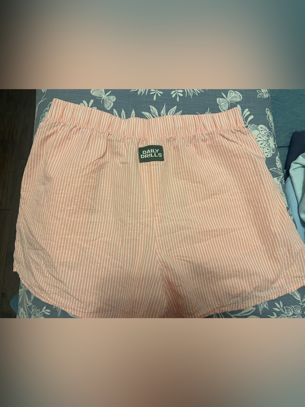 Daily Drills pink and White Striped shorts M/L
